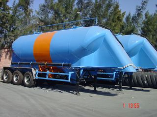h-3 Axles Semi trailer Cement silo 30 - 34 m3 (single tire)